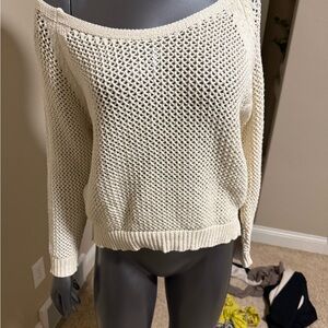 Women's Cream Knit Sweater